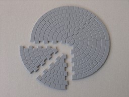 Zeige Details für Pflasterkreis 8x45°, 3mm Bild von Pflasterkreis 8x45°, 3mm